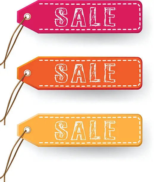Vector illustration of Sale Tags
