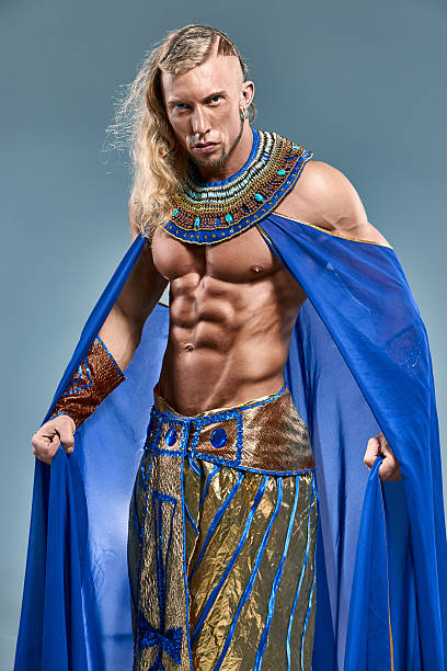 istock The man in the image of ancient Egyptian Pharaoh 472317306