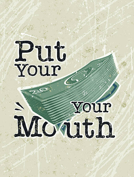 A stylized vector cartoon of the words 