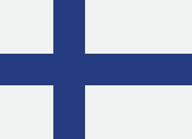 flagge von finnland - finnland stock-grafiken, -clipart, -cartoons und -symbole