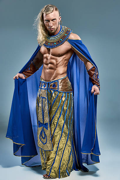 istock The man in the image of ancient Egyptian Pharaoh 472317482