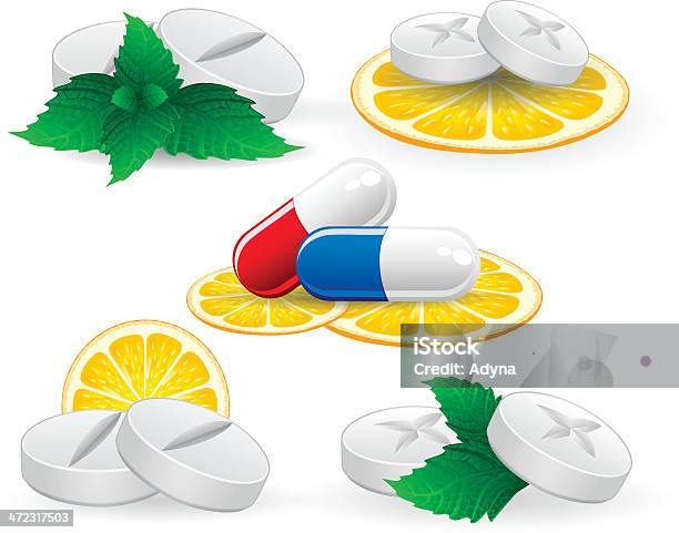 Witamina - Stockowe grafiki wektorowe i więcej obrazów Antybiotyk - Antybiotyk, Biały, Bliskie zbliżenie