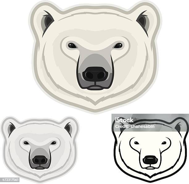 Polar Bear Face Stock Illustration - Download Image Now - Polar Bear, Animal Wildlife, Animals In The Wild