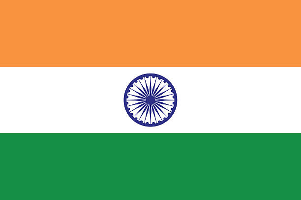 Flag of India vector art illustration