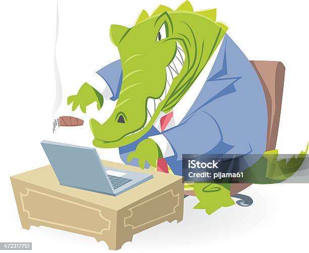 Crocodile Vecteurs libres de droits et plus d'images vectorielles de Affaires - Affaires, Affaires Finance et Industrie, Bonheur