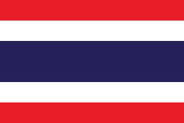 flagge von thailand - a stock-grafiken, -clipart, -cartoons und -symbole