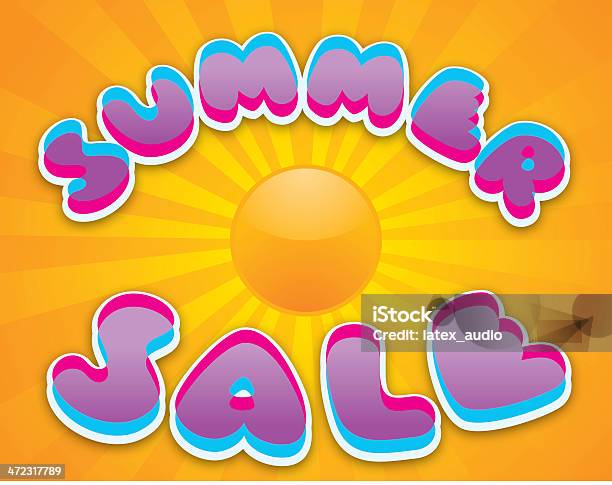 Summer Sale — стоковая векторная графика и другие изображения на тему Векторная графика - Векторная графика, Дизайн, Жёлтый