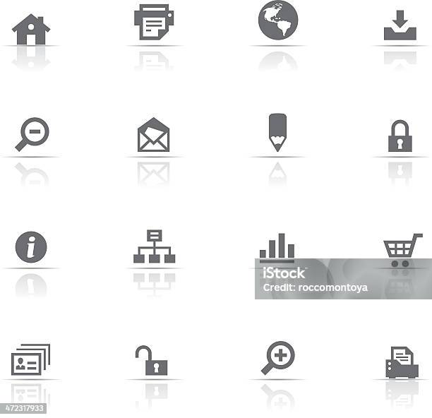 Iconset Webschaltflächen Stock Vektor Art und mehr Bilder von Icon - Icon, Balkendiagramm, Bleistift