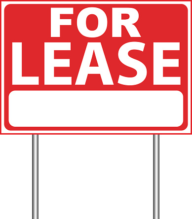 For Lease Sign.