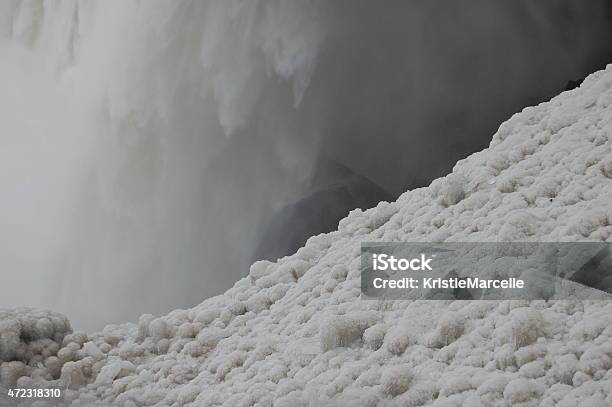 Niagara Falls Frozen Ice Stock Photo - Download Image Now - 2015, Beauty In Nature, Canada