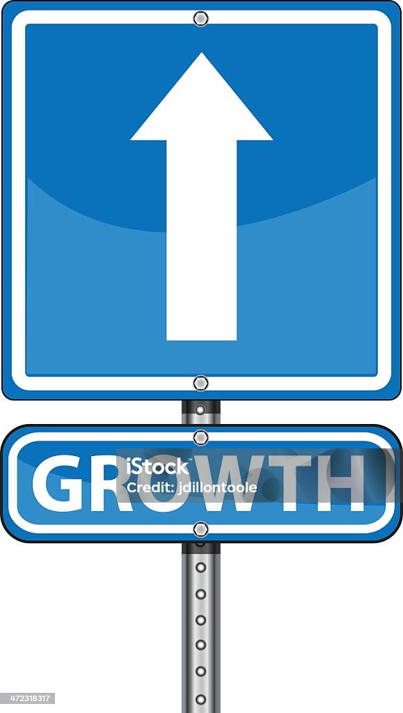 Road Sign | Growth Road Sign  Aiming stock vector