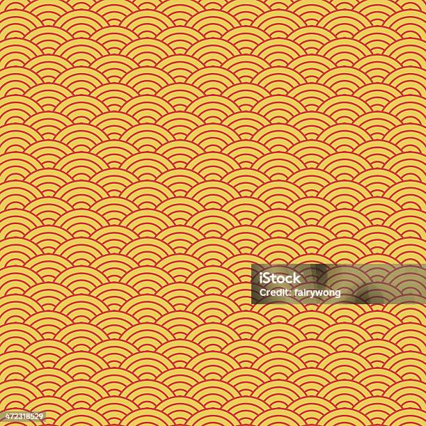 Motif Échelle De Poissons Vecteurs libres de droits et plus d'images vectorielles de Carré - Composition - Carré - Composition, Chine, Culture chinoise