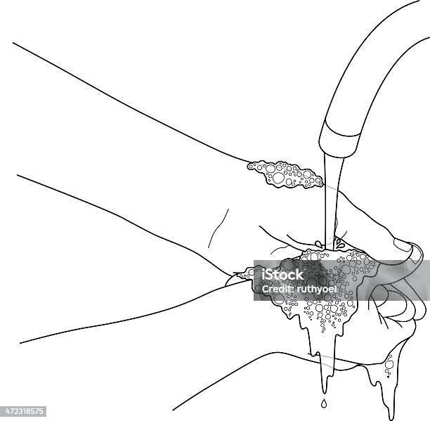 Hände Waschen Von Seife Stock Vektor Art und mehr Bilder von Aktivitäten und Sport - Aktivitäten und Sport, Antiseptikum, Badezimmer