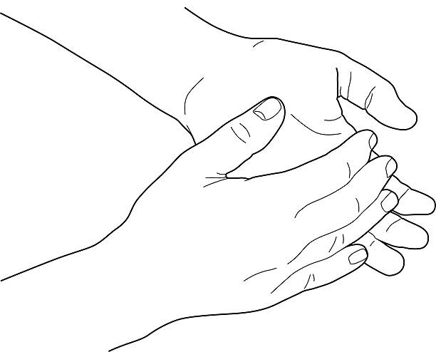 마찰 시계바늘 - action rubbing cleaning rubbing hands together stock illustrations