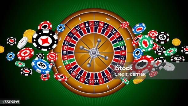 Casinò - Immagini vettoriali stock e altre immagini di Roulette - Roulette, Ruota della roulette, Carte da gioco