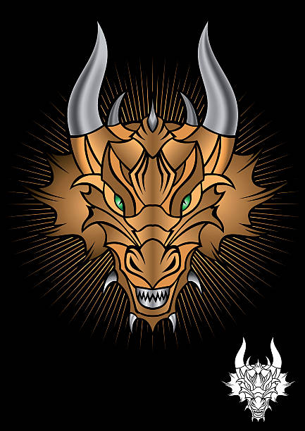 Dragon - ilustración de arte vectorial