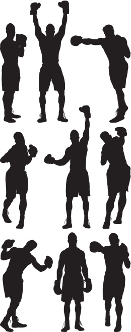 Multiple silhouettes of boxerhttp://www.twodozendesign.info/i/1.png