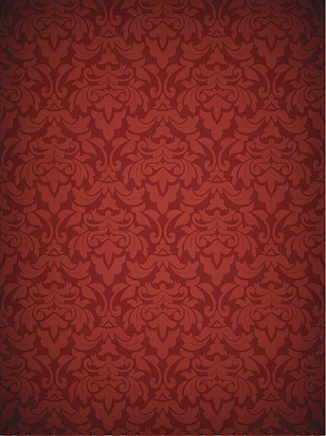 ilustraciones, imágenes clip art, dibujos animados e iconos de stock de damask seamless pattern-sólo dos de los créditos. - 19th century style textured ornate backgrounds