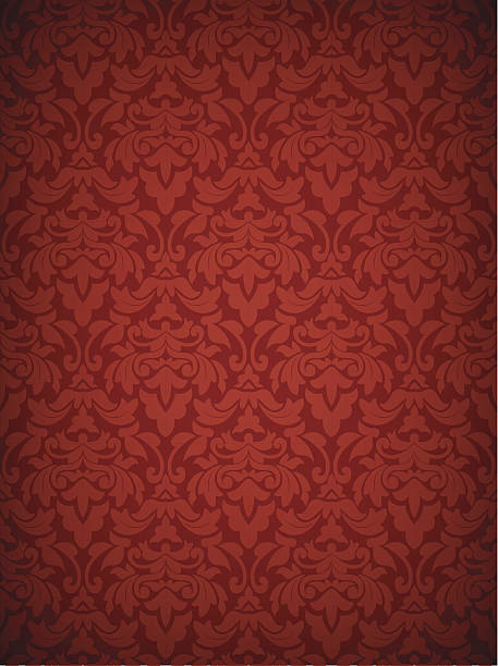 Damask Seamless Pattern - Only Two Credits! Damask Wallpaper Pattern Illustration. All elements are separate. Scale-able and seamless. royalty stock illustrations