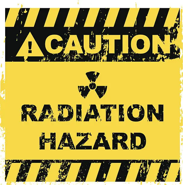 Vector illustration of Radiation Hazard Sign