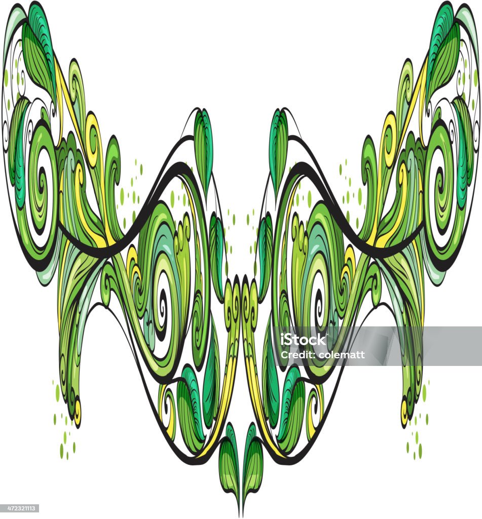 Fronteira verde - Vetor de Abstrato royalty-free