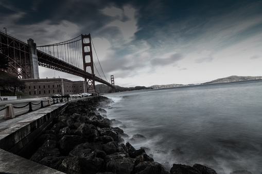 Golden Gate Bridge as shot from Fort Mason.