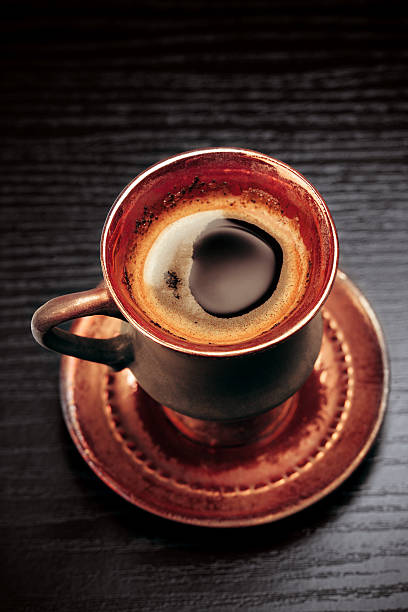 istock Vintage cup of coffee, closeup 472321348