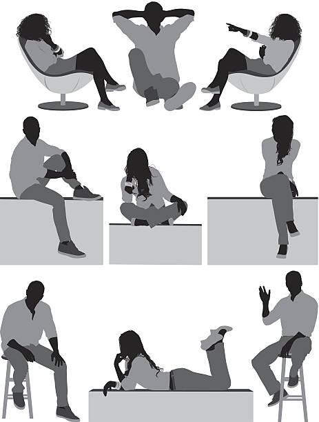 People sitting People sittinghttp://www.twodozendesign.info/i/1.png feet up stock illustrations