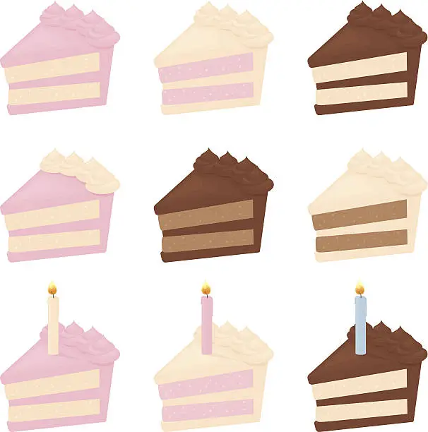 Vector illustration of Piece of Cake