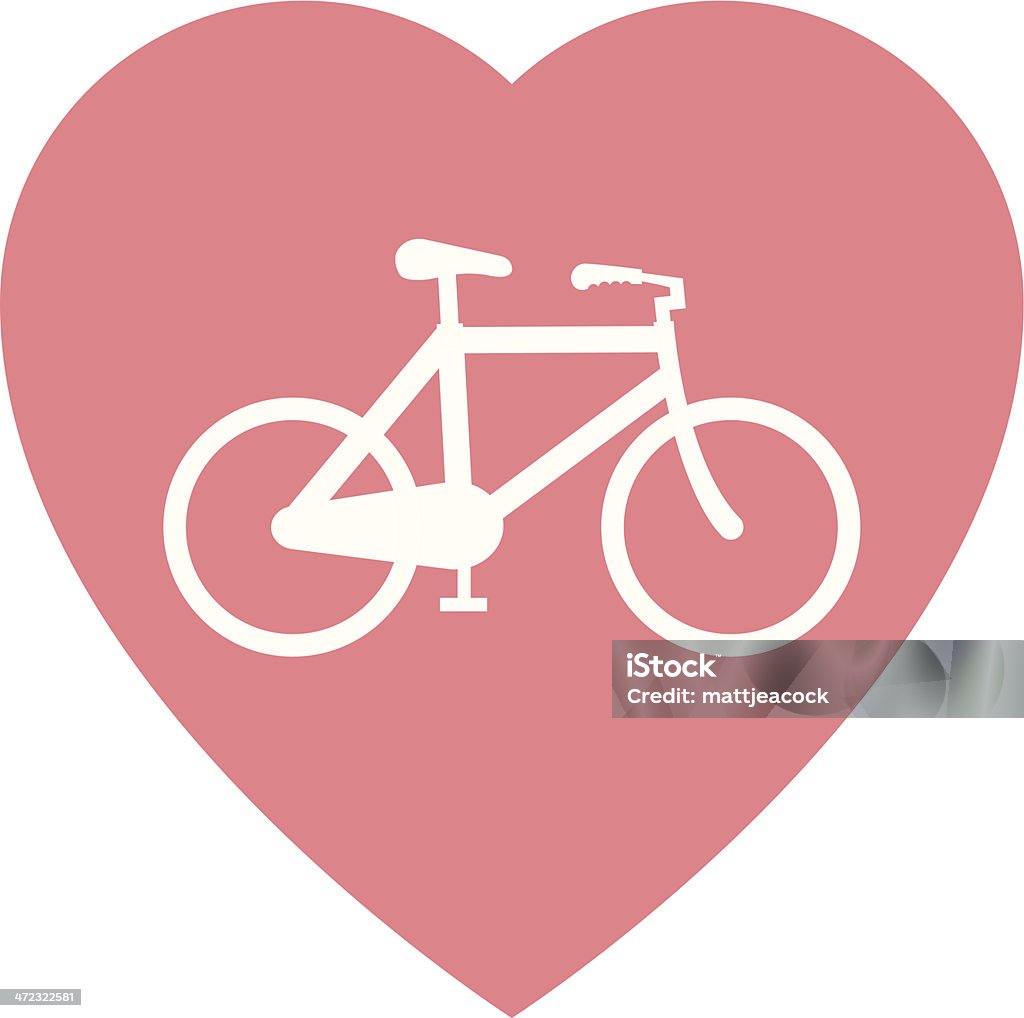 Kurier Miłość - Grafika wektorowa royalty-free (Bicykl)