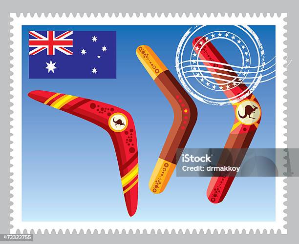 Avustralia Stamp Stock Illustration - Download Image Now - Postage Stamp, Australia, Melbourne - Australia