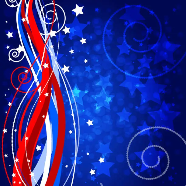 Vector illustration of Beautiful Patriotic Background