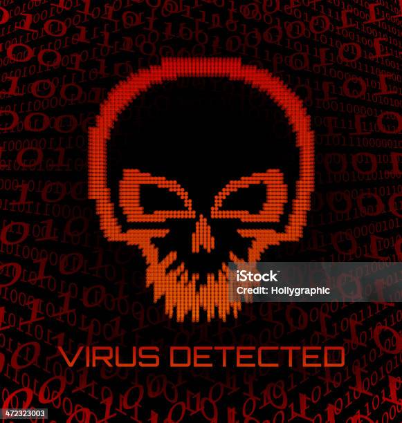 Virus Détecté Vecteurs libres de droits et plus d'images vectorielles de Affichage digital - Affichage digital, Alarme, Bug informatique