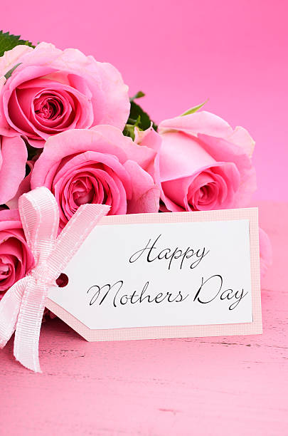 istock Happy Mothers Day Pink Roses background. 472323496