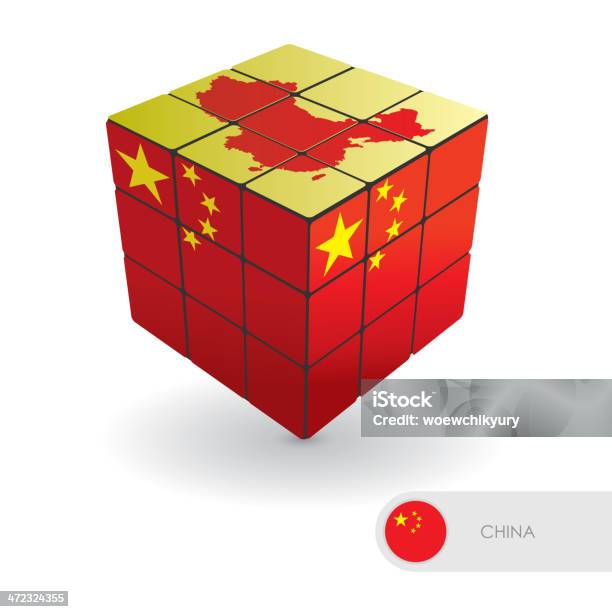 Китай Головоломка Векторная Иллюстрация — стоковая векторная графика и другие изображения на тему Азия - Азия, Векторная графика, Восток