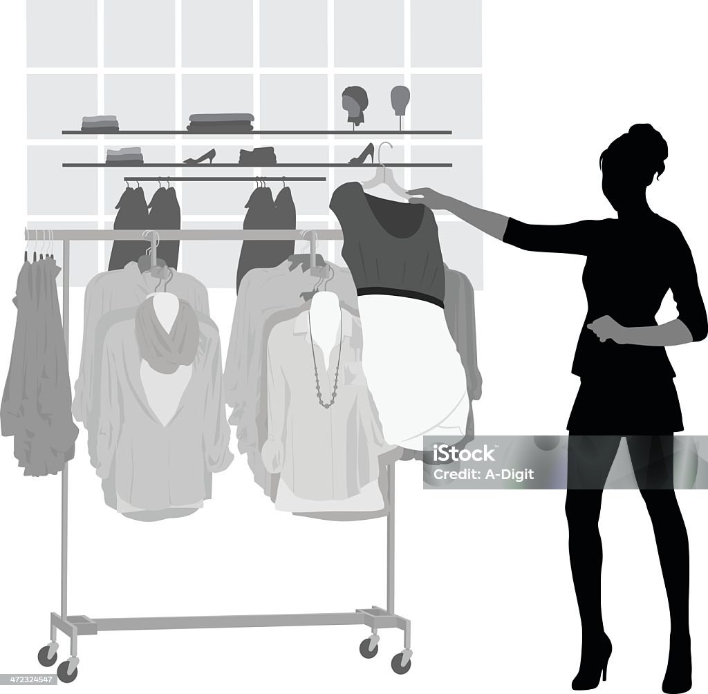 ShoppingClothes - clipart vectoriel de Adulte libre de droits