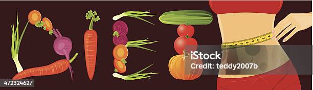 Vegetarian Diet Banner Stock Illustration - Download Image Now - Adult, Adults Only, Beauty