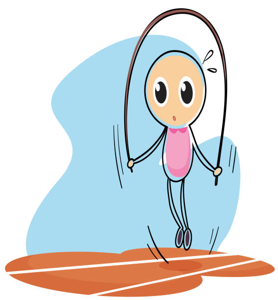 istock sketch of a child playing with the jumping rope 472324847