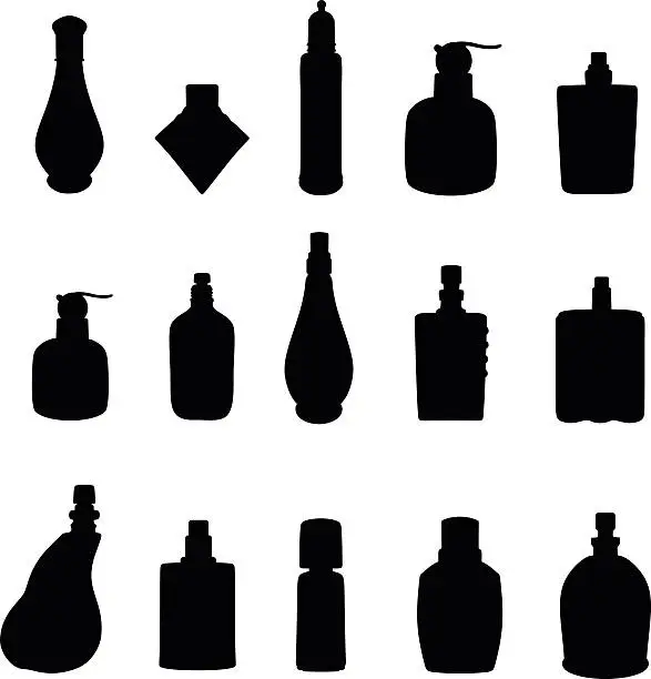 Vector illustration of Perfumes Silhouette