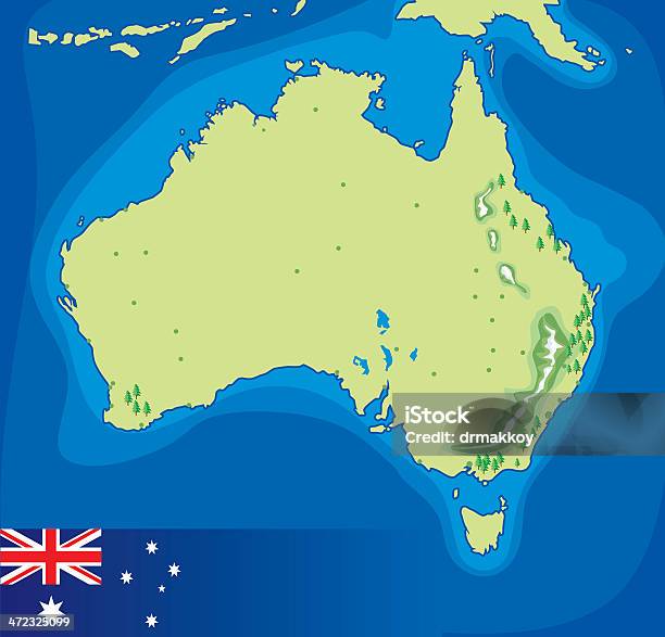 Австралия — стоковая векторная графика и другие изображения на тему Мельбурн - Австралия - Мельбурн - Австралия, Carnarvon - Western Australia, Австралия - Австралазия