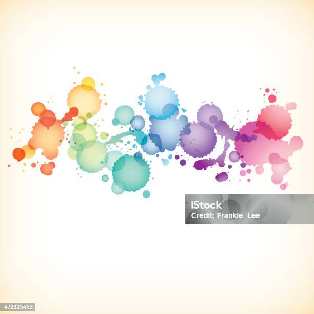 Ilustración de Rainbow De Tinta y más Vectores Libres de Derechos de Amarillo - Color - Amarillo - Color, Arco iris, Azul