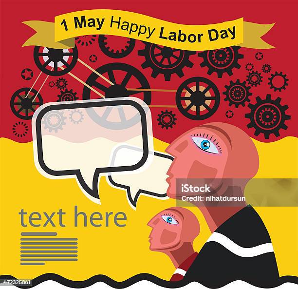 1 5월 행복함 노동절 벡터 근로자의 날에 대한 스톡 벡터 아트 및 기타 이미지 - 근로자의 날, 1, 5월