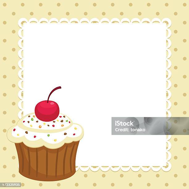 Cupcake Stock Illustration - Download Image Now - Bakery, Berry Fruit, Border - Frame