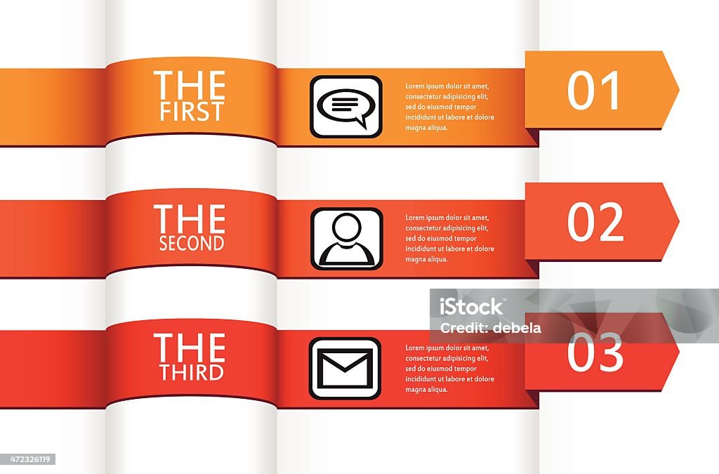 Infographic Template - Lizenzfrei Nummer 1 Vektorgrafik