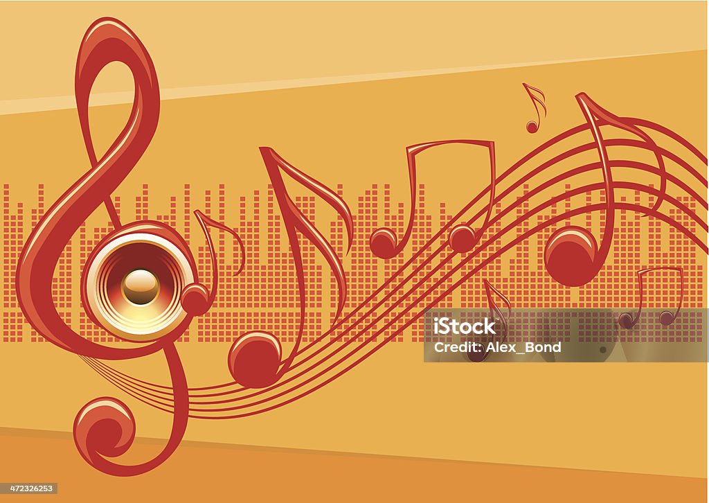 音楽の背景 - MP3プレイヤーのロイヤリティフリーベクトルアート