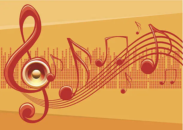 Vector illustration of Music background