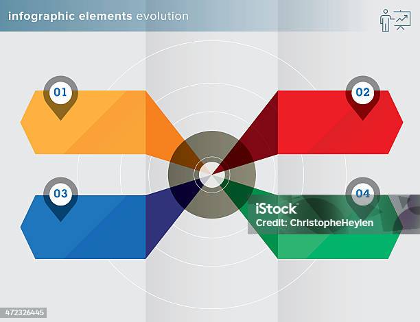 Infographics Elements Evolution Series Stock Illustration - Download Image Now - Abstract, Arrow Symbol, Arts Culture and Entertainment