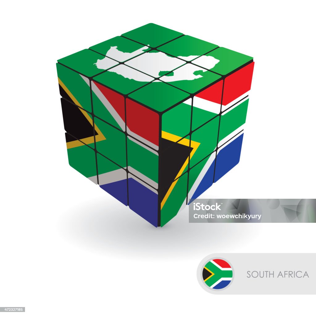Южная Африка Головоломка Векторная иллюстрация - Векторная графика Африка роялти-фри