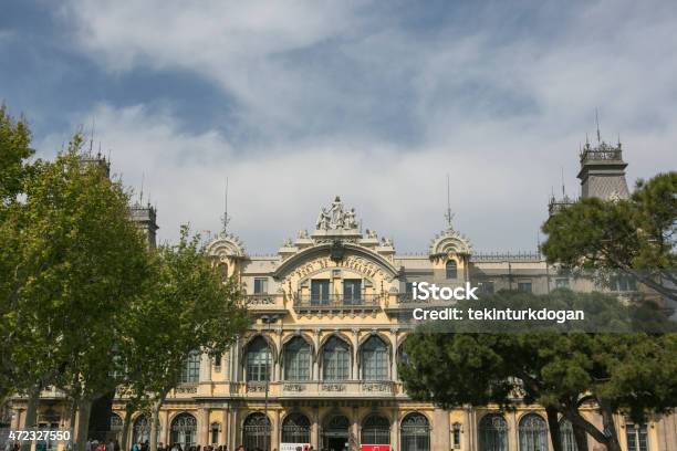 Historical Port Of Barcelona Building At Spain Stock Photo - Download Image Now - 2015, Architecture, Barcelona - Spain
