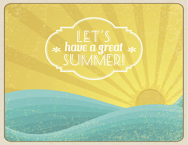 Let's Have a Great Summer! vector art illustration
